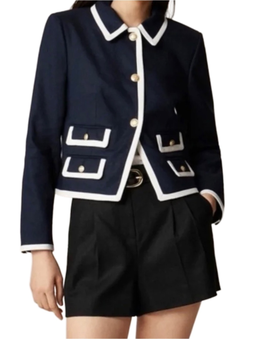 J. Crew Lucie lady jacket in stretch linen blend